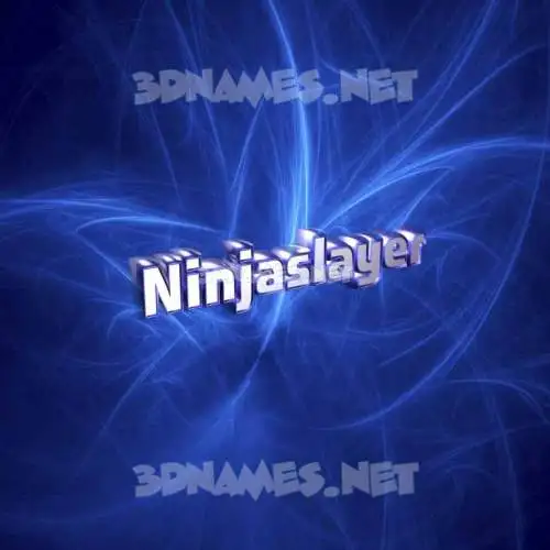 ninjaslayer in Plasma style - 3D name wallpaper ninjaslayer in Plasma style - 3D name wallpaper