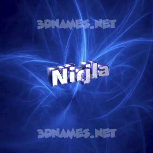 nirjla in Plasma style - 3D name wallpaper nirjla in Plasma style - 3D name wallpaper