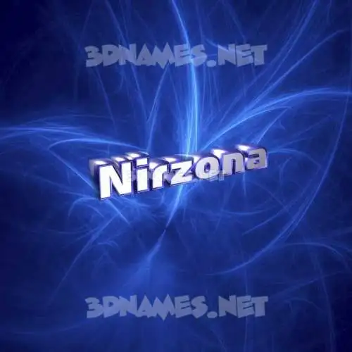 nirzona in Plasma style - 3D name wallpaper nirzona in Plasma style - 3D name wallpaper