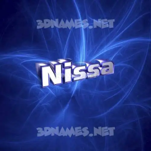 nissa in Plasma style - 3D name wallpaper