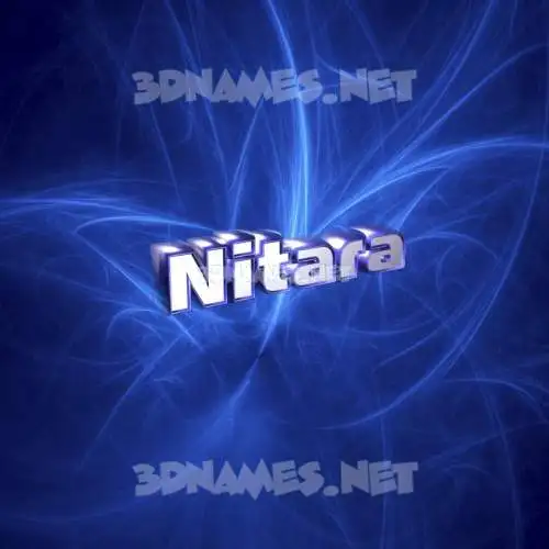nitara in Plasma style - 3D name wallpaper
