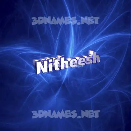 nitheesh in Plasma style - 3D name wallpaper