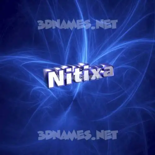 nitixa in Plasma style - 3D name wallpaper nitixa in Plasma style - 3D name wallpaper
