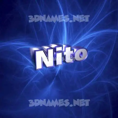 nito in Plasma style - 3D name wallpaper nito in Plasma style - 3D name wallpaper