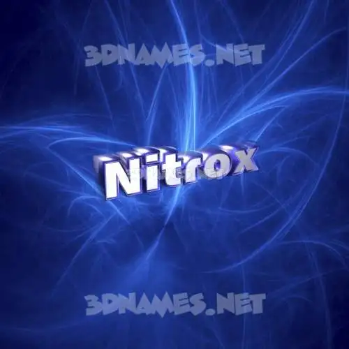 nitrox in Plasma style - 3D name wallpaper nitrox in Plasma style - 3D name wallpaper