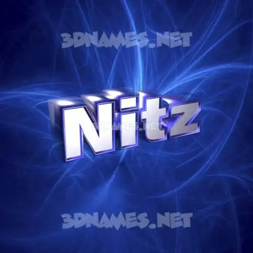 nitz in Plasma style - 3D name wallpaper nitz in Plasma style - 3D name wallpaper