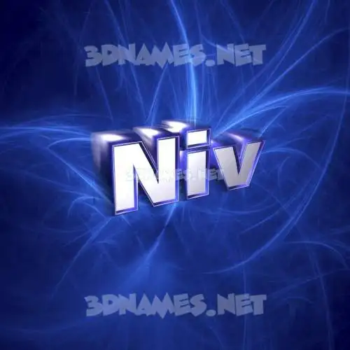 niv in Plasma style - 3D name wallpaper niv in Plasma style - 3D name wallpaper
