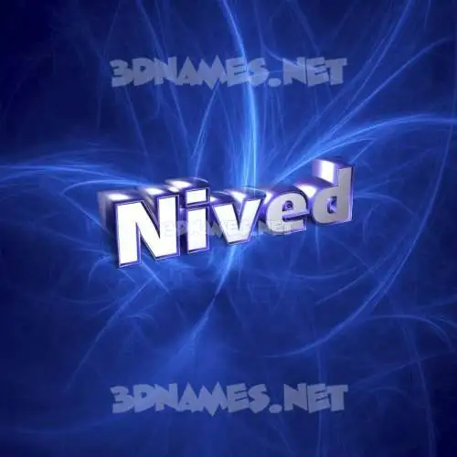 nived in Plasma style - 3D name wallpaper nived in Plasma style - 3D name wallpaper