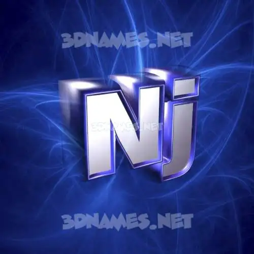 nj in Plasma style - 3D name wallpaper nj in Plasma style - 3D name wallpaper