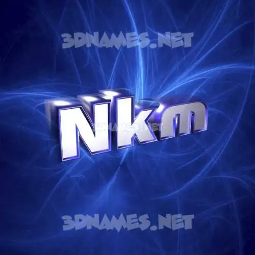 nkm in Plasma style - 3D name wallpaper nkm in Plasma style - 3D name wallpaper