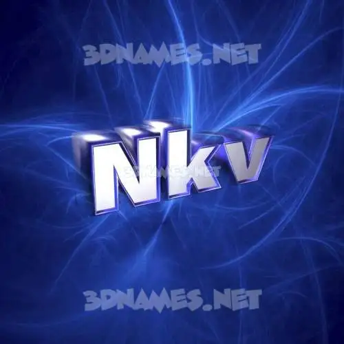 nkv in Plasma style - 3D name wallpaper nkv in Plasma style - 3D name wallpaper