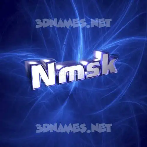 nmsk in Plasma style - 3D name wallpaper