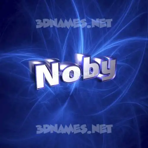 noby in Plasma style - 3D name wallpaper noby in Plasma style - 3D name wallpaper