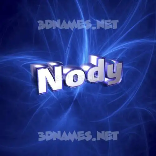 nody in Plasma style - 3D name wallpaper