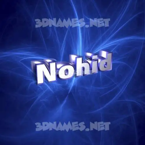 nohid in Plasma style - 3D name wallpaper