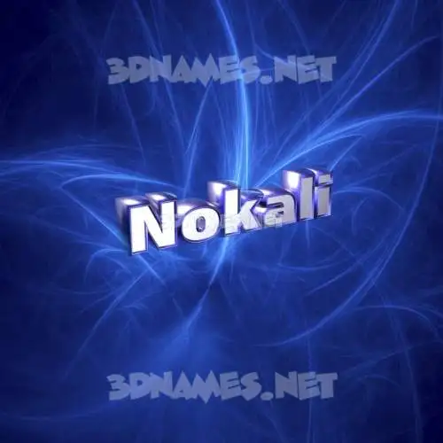nokali in Plasma style - 3D name wallpaper nokali in Plasma style - 3D name wallpaper