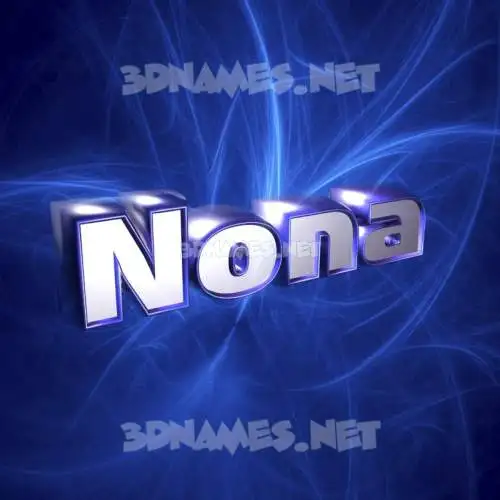 nona in Plasma style - 3D name wallpaper nona in Plasma style - 3D name wallpaper
