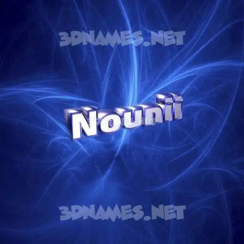 nounii in Plasma style - 3D name wallpaper