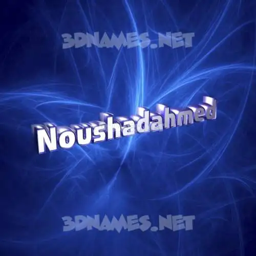 noushadahmed in Plasma style - 3D name wallpaper noushadahmed in Plasma style - 3D name wallpaper