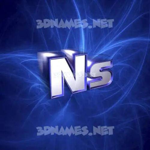 ns in Plasma style - 3D name wallpaper