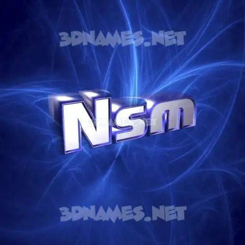 nsm in Plasma style - 3D name wallpaper nsm in Plasma style - 3D name wallpaper