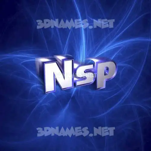 nsp in Plasma style - 3D name wallpaper nsp in Plasma style - 3D name wallpaper