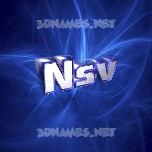 nsv in Plasma style - 3D name wallpaper nsv in Plasma style - 3D name wallpaper