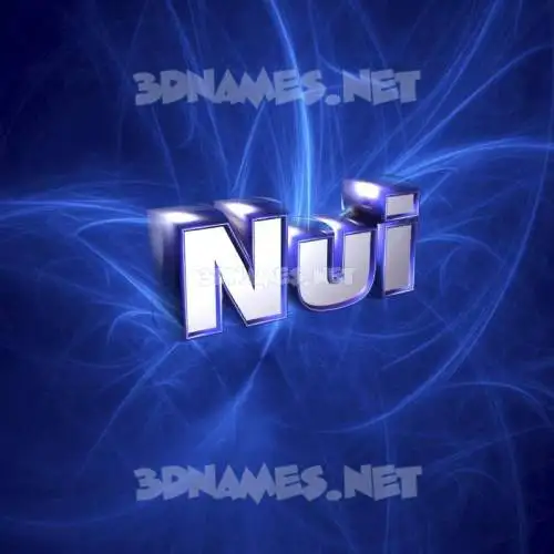 nui in Plasma style - 3D name wallpaper nui in Plasma style - 3D name wallpaper