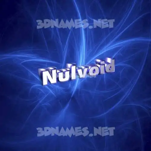 nulvoid in Plasma style - 3D name wallpaper nulvoid in Plasma style - 3D name wallpaper