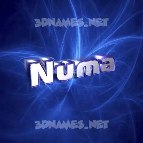 numa in Plasma style - 3D name wallpaper