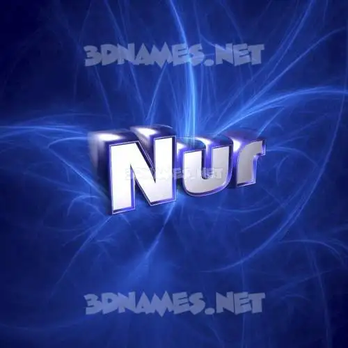 nur in Plasma style - 3D name wallpaper nur in Plasma style - 3D name wallpaper