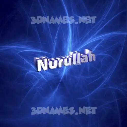 nurullah in Plasma style - 3D name wallpaper
