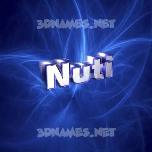 nuti in Plasma style - 3D name wallpaper