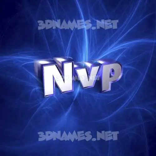 nvp in Plasma style - 3D name wallpaper