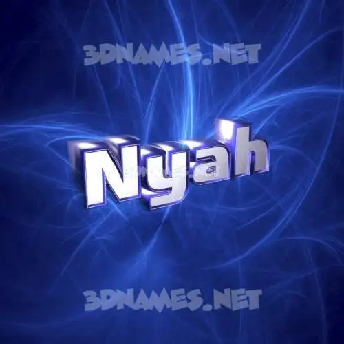 nyah in Plasma style - 3D name wallpaper nyah in Plasma style - 3D name wallpaper