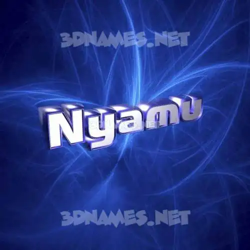 nyamu in Plasma style - 3D name wallpaper