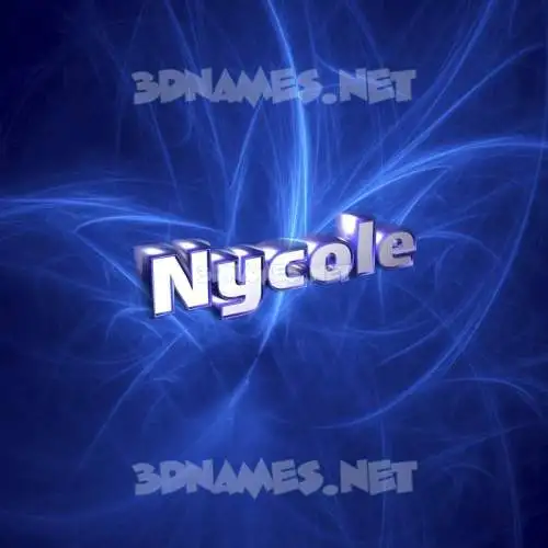 nycole in Plasma style - 3D name wallpaper nycole in Plasma style - 3D name wallpaper