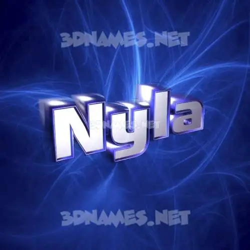 nyla in Plasma style - 3D name wallpaper nyla in Plasma style - 3D name wallpaper