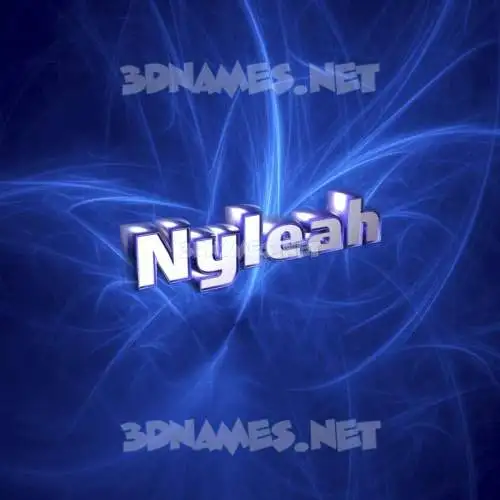 nyleah in Plasma style - 3D name wallpaper nyleah in Plasma style - 3D name wallpaper
