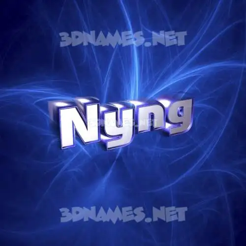 nyng in Plasma style - 3D name wallpaper nyng in Plasma style - 3D name wallpaper