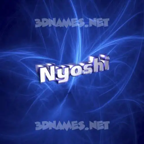 nyoshi in Plasma style - 3D name wallpaper