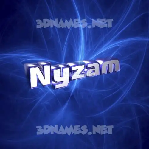 nyzam in Plasma style - 3D name wallpaper nyzam in Plasma style - 3D name wallpaper