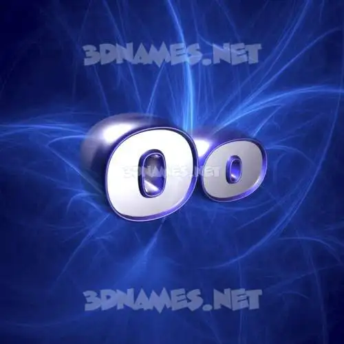 oo in Plasma style - 3D name wallpaper