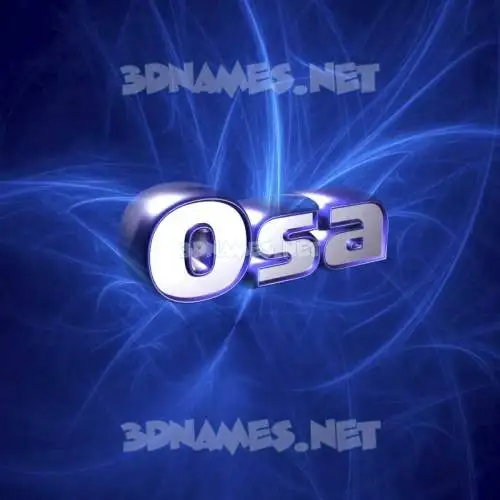 osa in Plasma style - 3D name wallpaper osa in Plasma style - 3D name wallpaper