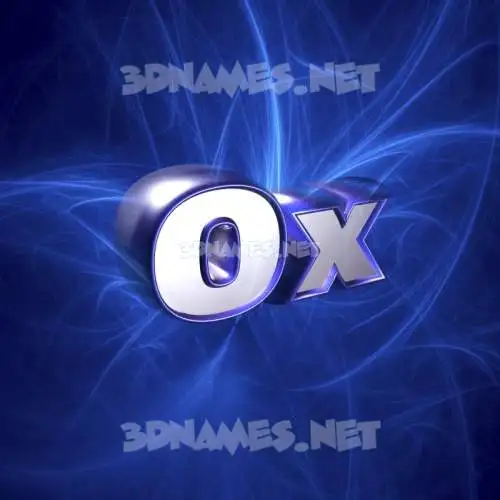 ox in Plasma style - 3D name wallpaper ox in Plasma style - 3D name wallpaper