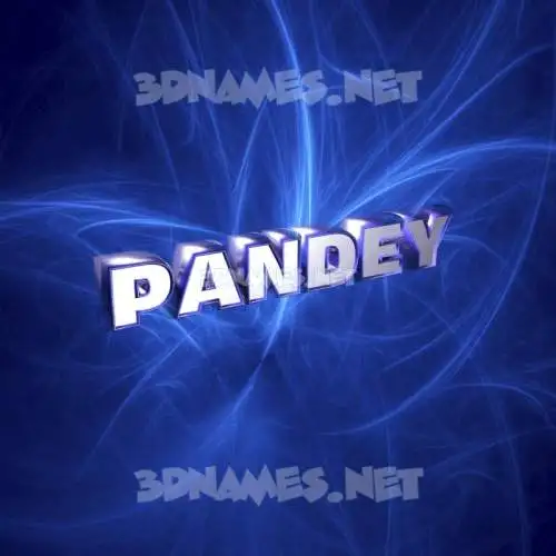pandey in Plasma style - 3D name wallpaper