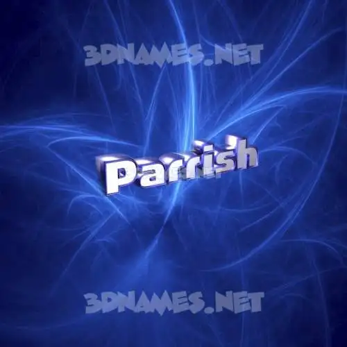parrish in Plasma style - 3D name wallpaper