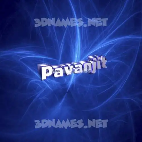 pavanjit in Plasma style - 3D name wallpaper