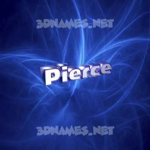 pierce in Plasma style - 3D name wallpaper pierce in Plasma style - 3D name wallpaper