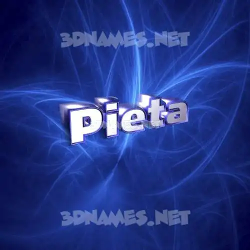 pieta in Plasma style - 3D name wallpaper pieta in Plasma style - 3D name wallpaper